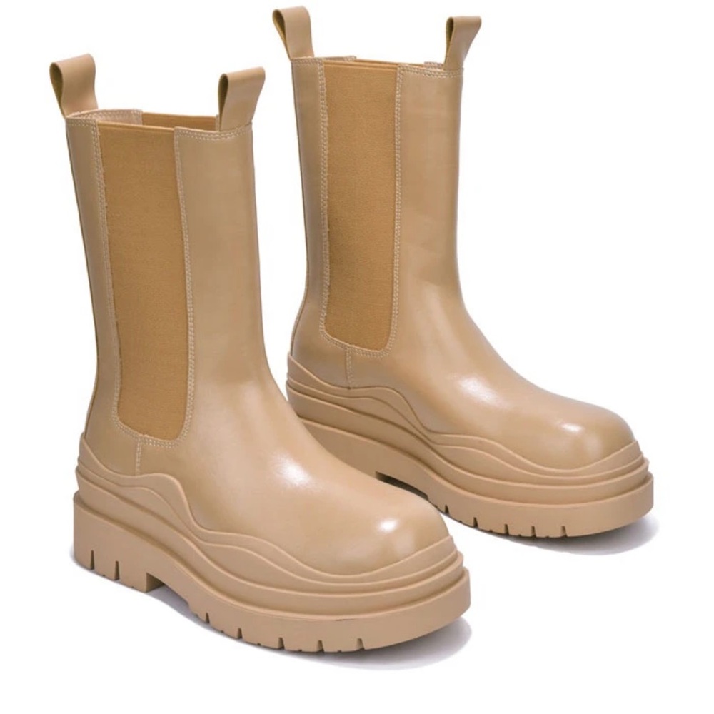 Blazing  Chunky Sole Biker Boot